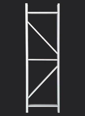 沙里金白蓝色黑色仓储货架轻型货架中型货架立柱T站片置物架立柱