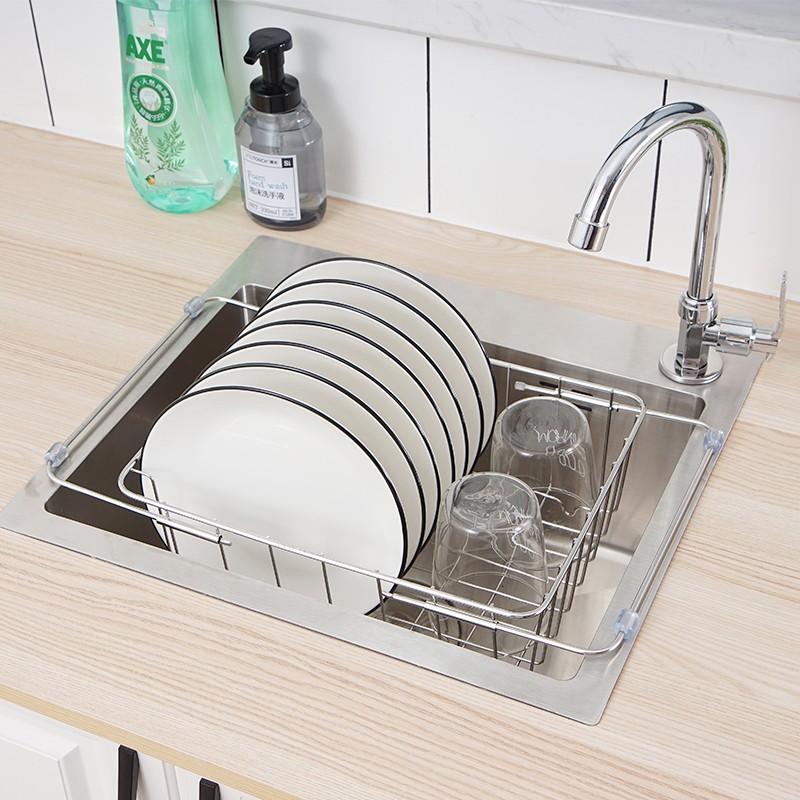 水池置物架碗f碟架不锈钢沥碗架家用厨房晾碗架沥水篮洗碗架沥水