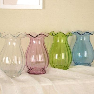 时尚个性荷叶边玻璃花瓶 花篮花篓花器 家居装饰摆设品,家居饰品,花瓶,淘宝优惠券,粉丝福利购,淘宝优惠卷