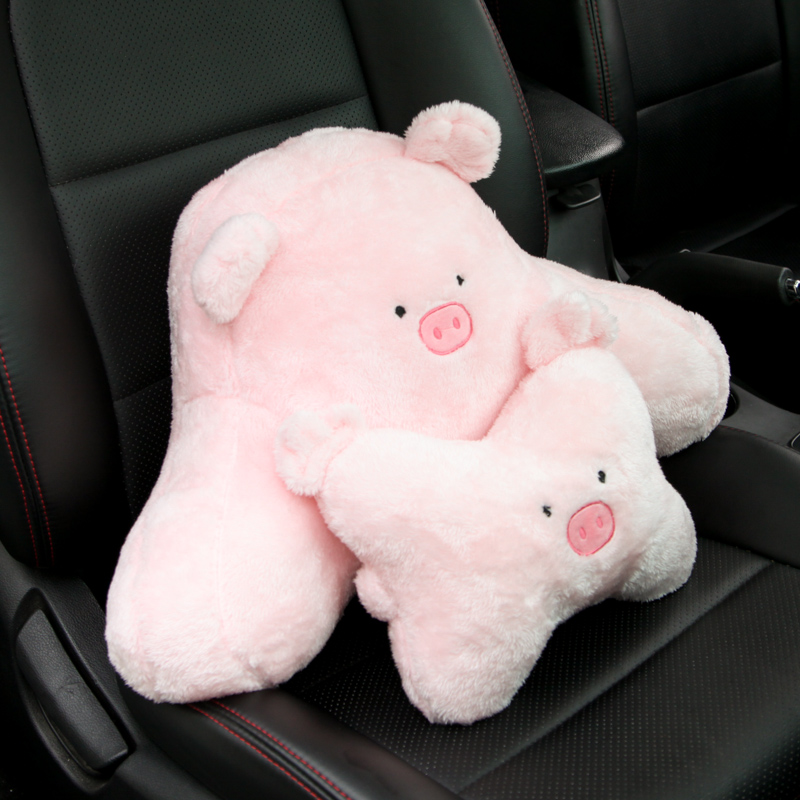 汽车靠垫腰垫腰枕车用可爱u靠背垫驾驶座开车舒适车载坐垫护腰腰