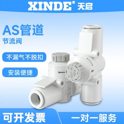调速阀AS1002F-04A/AS2002F-06A/AS2052F-08A/AS3002F-10气管接头