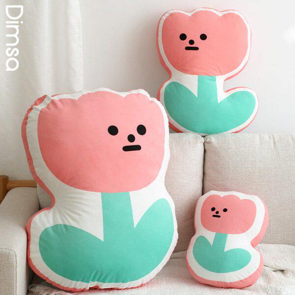 5T8小花小清新文艺原创女生沙发抱枕个性礼物可爱异形4睡觉定制