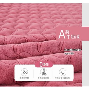 抗菌牛奶法兰绒床垫垫p褥垫被冬季 学生宿舍单 加厚床垫子毛绒冬季