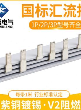 32PA6连母3A梳1P电气妆空开A接汇流排接线 0排C104532P排铜排排