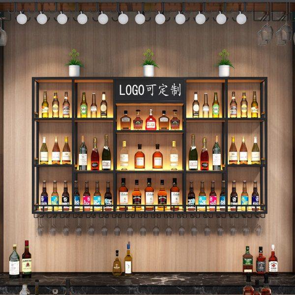 吧台简约挂墙式红酒架餐厅壁挂酒柜酒吧悬挂式铁艺酒架展示架定制,商业/办公家具,红酒架/柜,淘宝优惠券,粉丝福利购,淘宝优惠卷