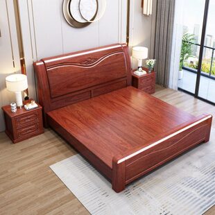 金菠萝格5红木大床中式8主卧1米婚床家用实木床木1米花梨室木高档