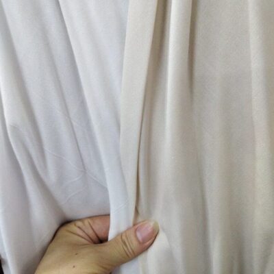 色净面料白色纯色米色人造棉杏白色棉绸佛家乳黄色米布料米价米一