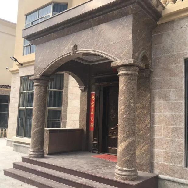 加州金麻天然大理石石材飘窗台奢石台桌面过门槛楼梯加工