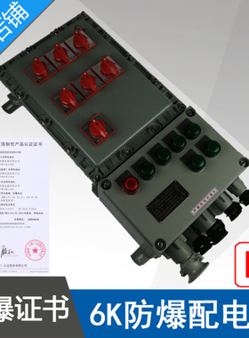 1进6出铝合金防爆电箱开关箱BXMD58-6K防爆照明动力配电箱CCC证书