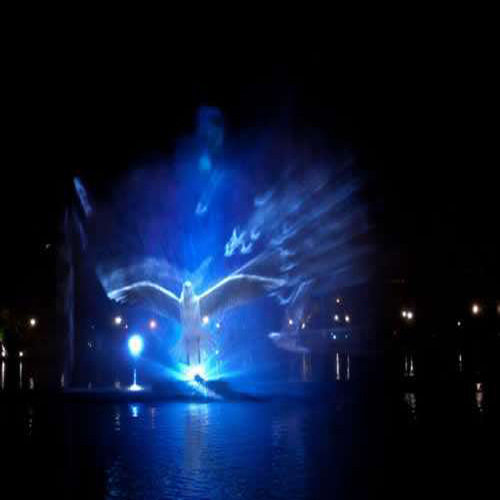 户外大型音乐水幕激光投影电影喷泉设备河道水池人工湖施工文旅