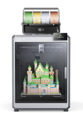 创想三维新品600mm/s高速智能多色3D打印机批量生产K2plus combo