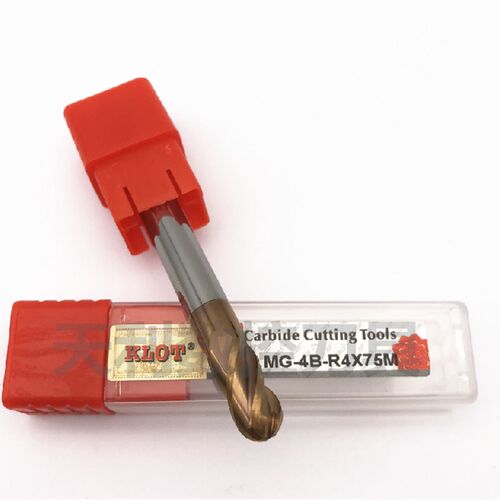 KLOT60度整体合金钢用涂层球头铣刀r0.55r0.6r0.65r0.7r0.8r0.85