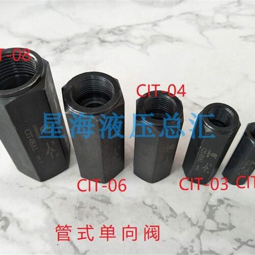 液压单向阀CIT-04 3/8 CIT-02 06/08管式安全阀止回阀