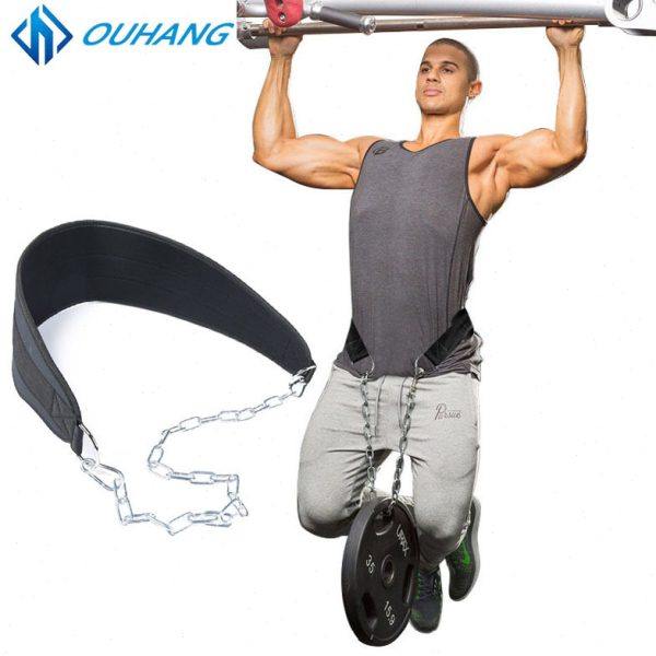 引体向上负重腰挂杠铃片健身腰带加重链力量负重片健身房运动腰带