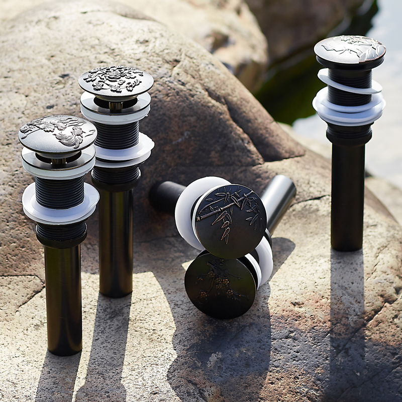 大理石台盆e超长丝牙下水器加长螺纹下水器户外面盆石头盆砖砌加