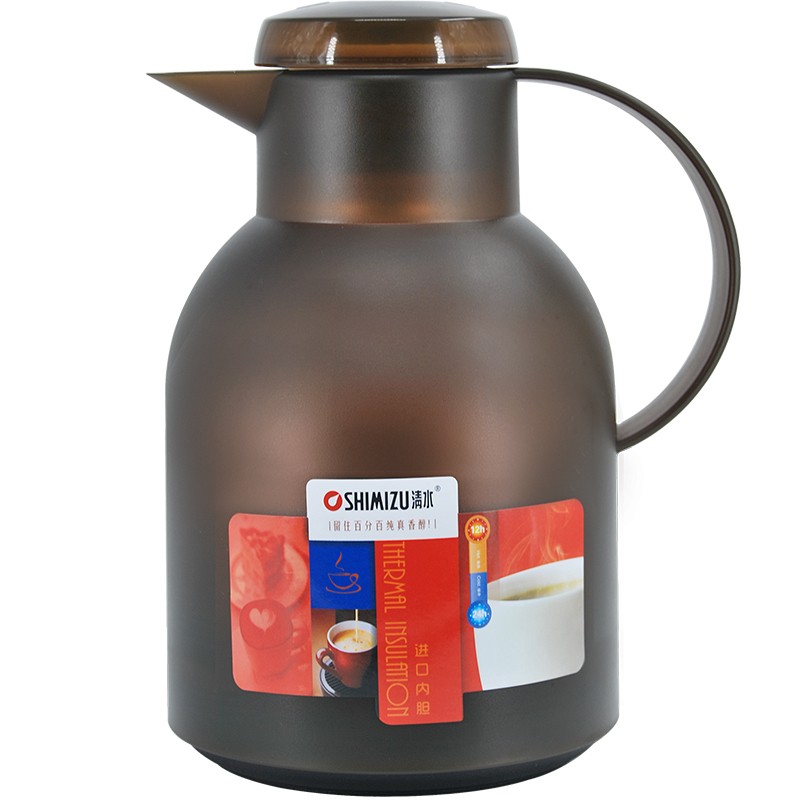 SHIMIZU/清水保温壶 家用暖壶进口H玻璃内胆办公室保温暖瓶热水瓶