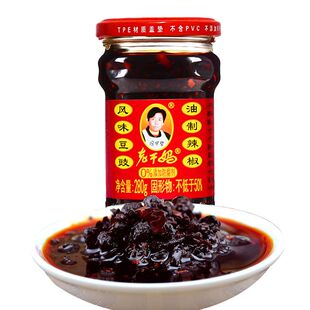 老干妈风味豆豉油制辣椒280g香辣拌饭拌面贵州特产辣椒酱调味酱