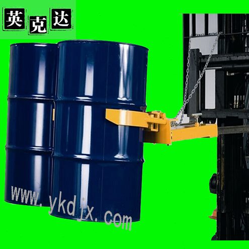 双桶桶夹嘴油桶卸装油桶塑料桶夹具四抱抱夹重型叉车夹铁油桶器鹰
