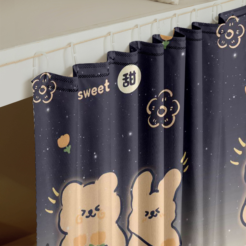 学生宿舍床帘上下铺遮光围帘寝室单人床隔断挂布帘子X下桌遮挡窗