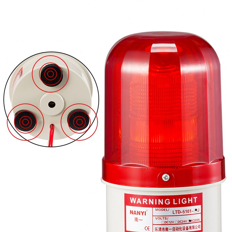 强磁24v5闪烁1警示灯语音声光报警器-L吸顶报警J12v爆闪D10叉车T