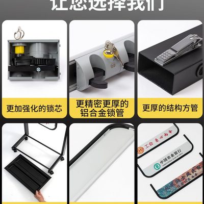 便民定制logo雨伞架头带桶酒店大堂公司12商用锁收纳架售楼部雨伞