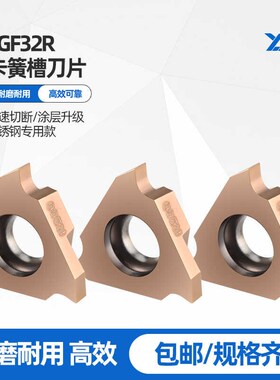 卡簧槽刀片立装浅槽刀片TGF32R100 200不锈钢件数控车刀切槽刀粒
