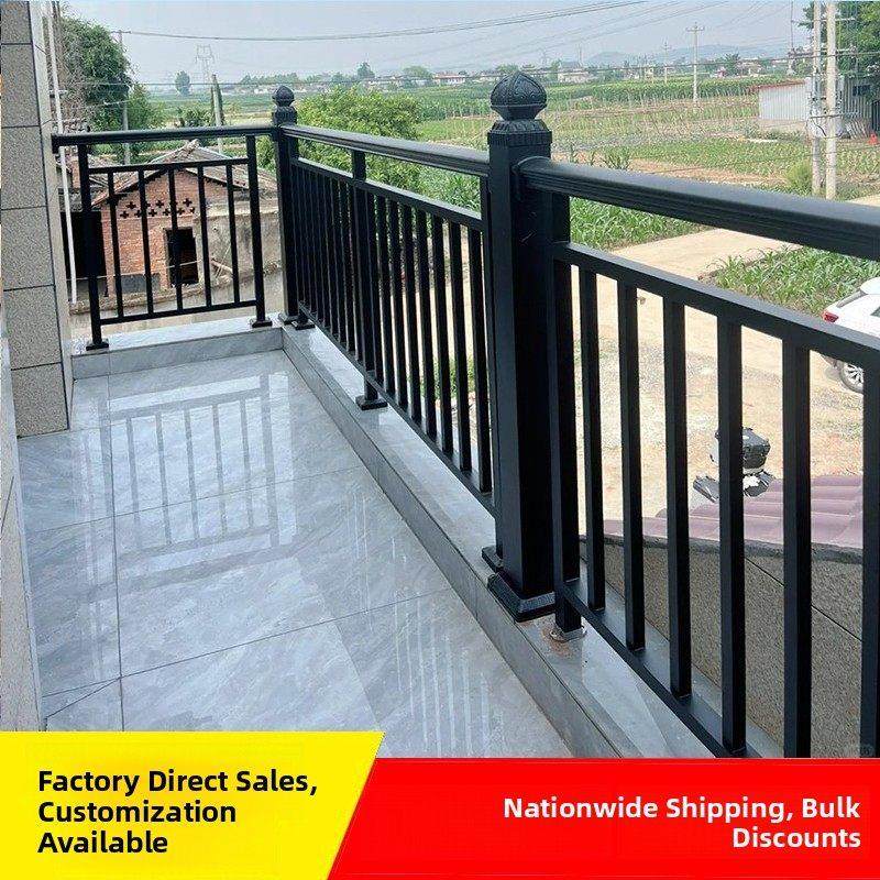 铝艺护栏阳台围栏别墅庭院露台楼梯扶手铸铝防护栏中式铝合金栏杆