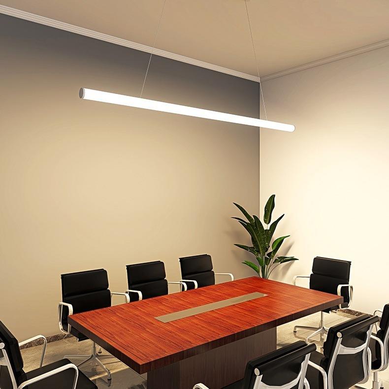 圆形造型健身房商用led长条灯 一字工作室条形工业风专用办公灯