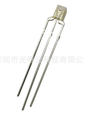 双色雾状共阳方形LED发光二极管 3mm红绿双色 雾状共阴led