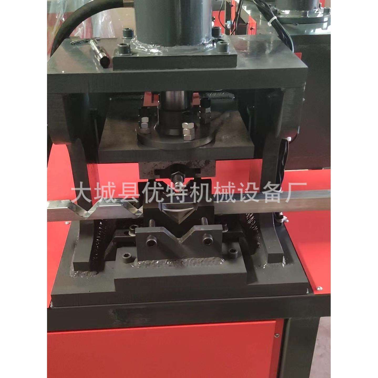 方管90度切角机 半自动液压 90°角冲角机方管角铁冲孔打孔机