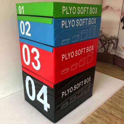 渐进式跳箱软体组合训练成人儿童爆发弹跳力四级跆拳道四合一跳箱