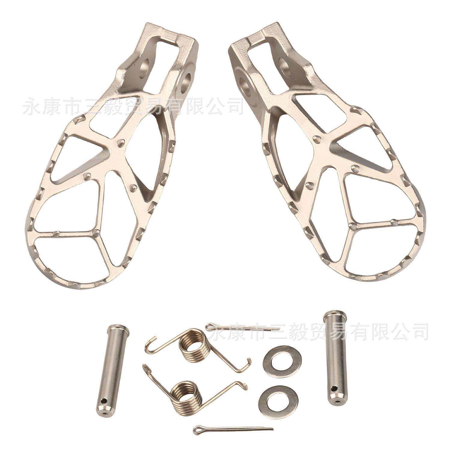 适用KTM胡斯瓦纳不锈钢前脚蹬脚踏板EXC SX SXF EXCF恒舰Z300开禧