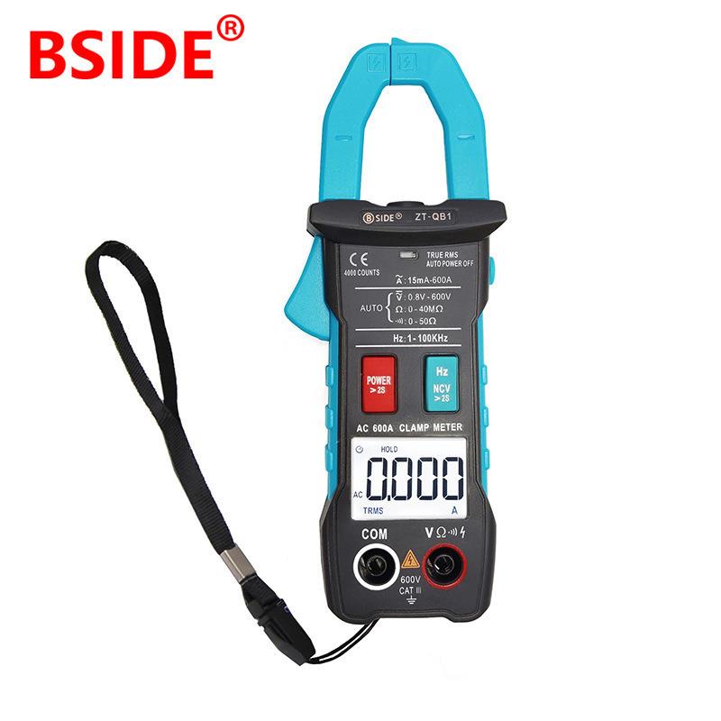 BSIDE ZT-QB1智能防烧钳形表万用表数字电流表高精度电工钳流表