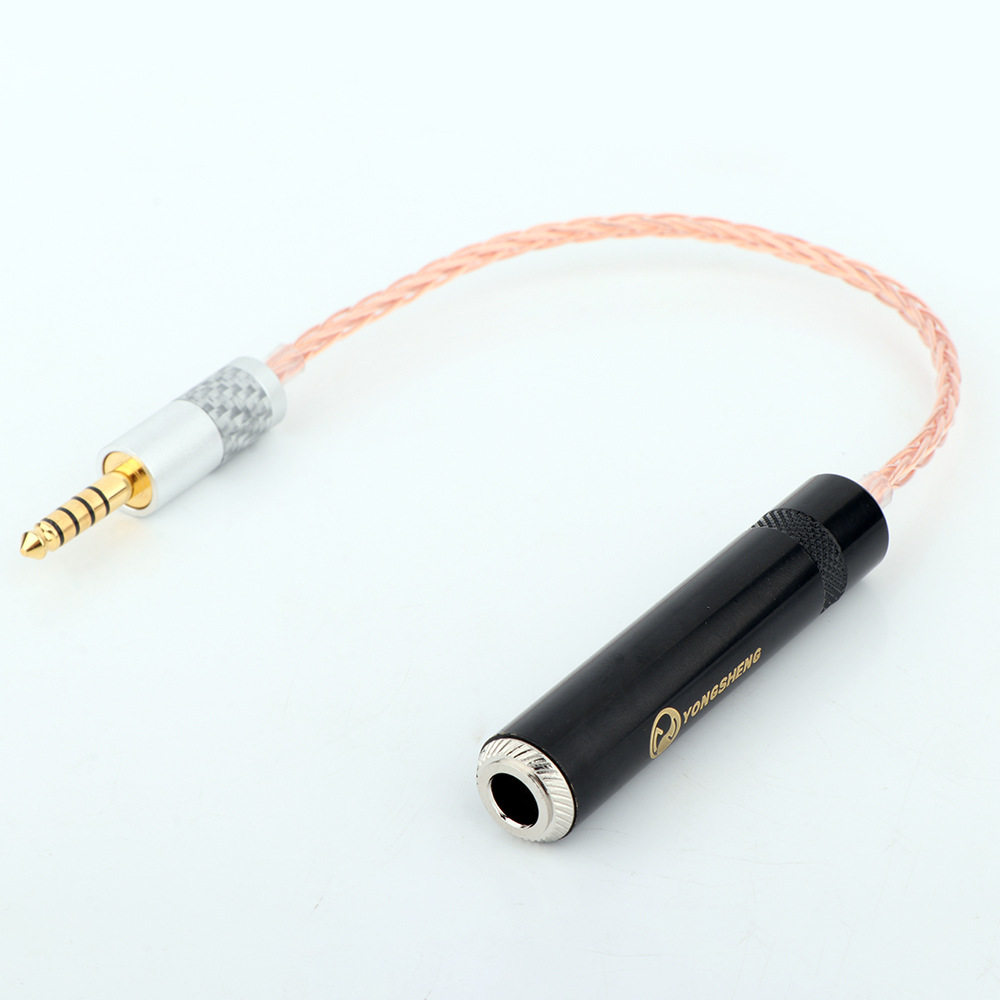 HiFi4.4mmTRRS平衡公头转6.35mmTRS3pin母头音频转接线4.4mm