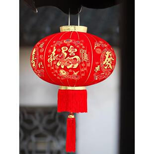 灯笼2025新款蛇年丁财两旺新年春节大门口阳台一对过年红灯笼挂灯