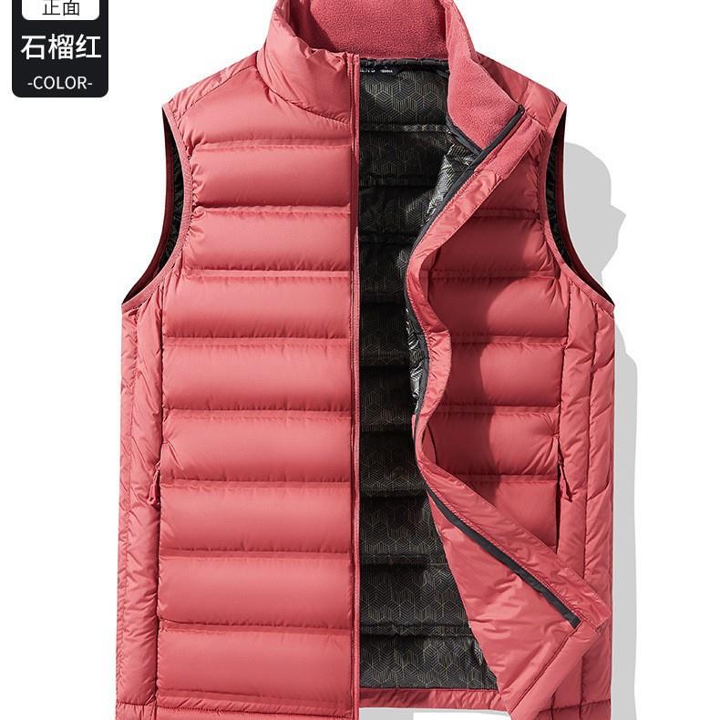 情侣冬季轻薄羽绒马甲男外穿保暖秋冬季坎肩女石墨烯发热背心马甲