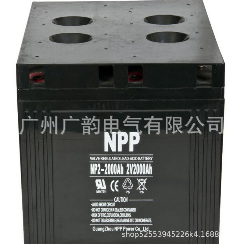 NPP耐普蓄电池NP2-2000 光伏离网系统用 2V2000AH野外生活用电