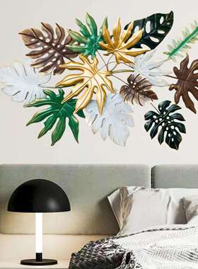 铁艺壁挂荷花荷叶装饰 挂墙 酒店大堂客服inor wall decoration羽