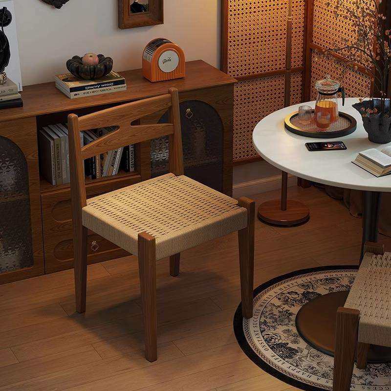 简约诧寂设计师实木绳编实木藤编餐椅椅子复古简约靠背简约靠背椅,鲜花速递/花卉仿真/绿植园艺,割草机/草坪机,淘宝优惠券,粉丝福利购,淘宝优惠卷