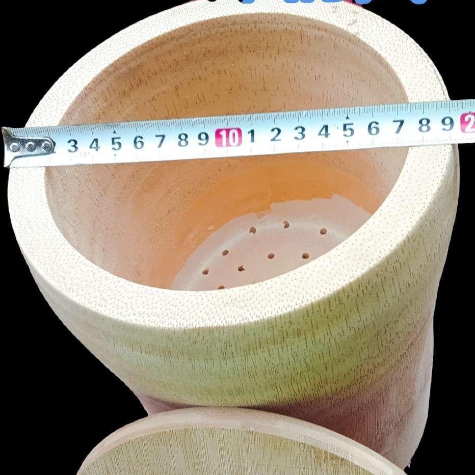 超大直径20厘米蒸饭桶竹筒饭蒸桶竹甑子老式整竹头蒸子饭家用蒸笼