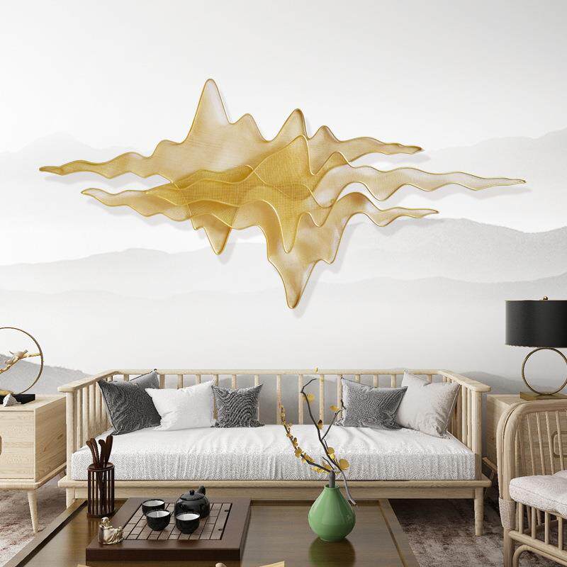 铁艺壁饰中式玄关立体假山水客厅墙面装饰品创意挂饰壁挂墙饰挂件