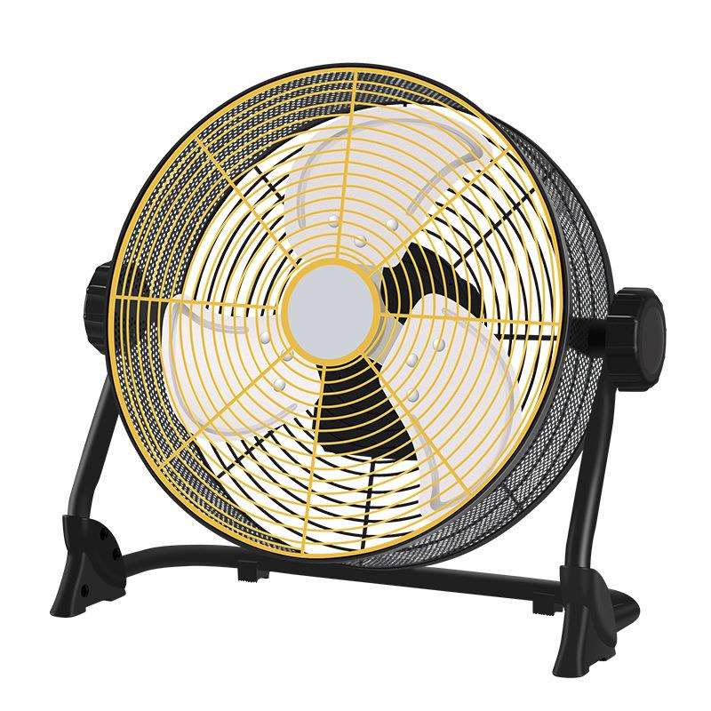 多功能充电风扇工业家用大风力蓄电池户外便携式12寸趴地风扇新款