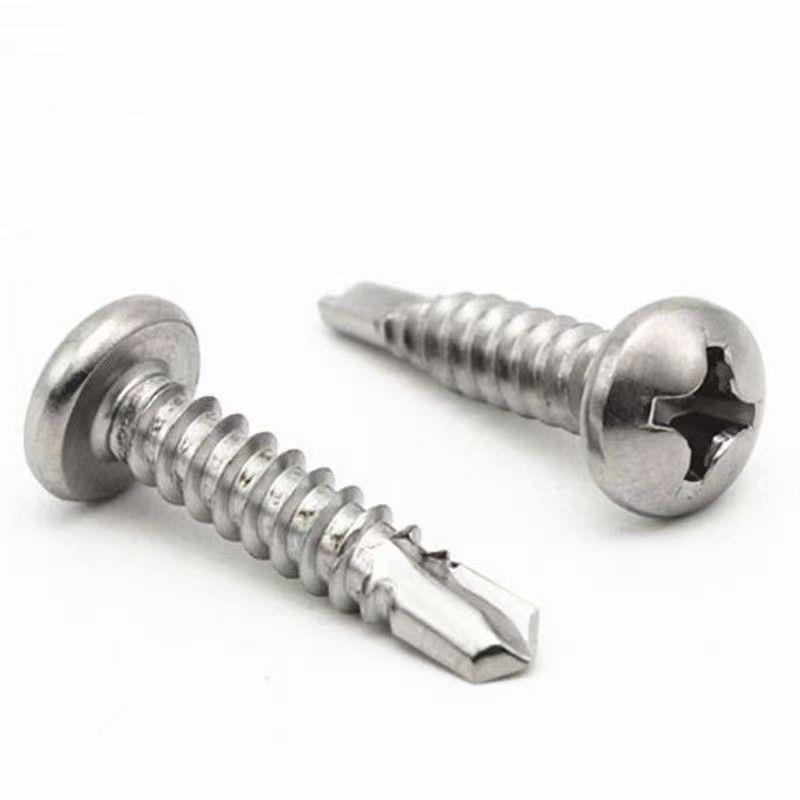 整箱410圆头十字盘头不锈钢钻尾螺丝自攻自钻门窗彩钢/燕尾钉