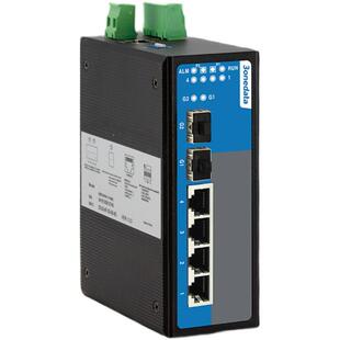 3onedata IES716-2GS 三旺 二层网管交换机 2路SFP转4路电口