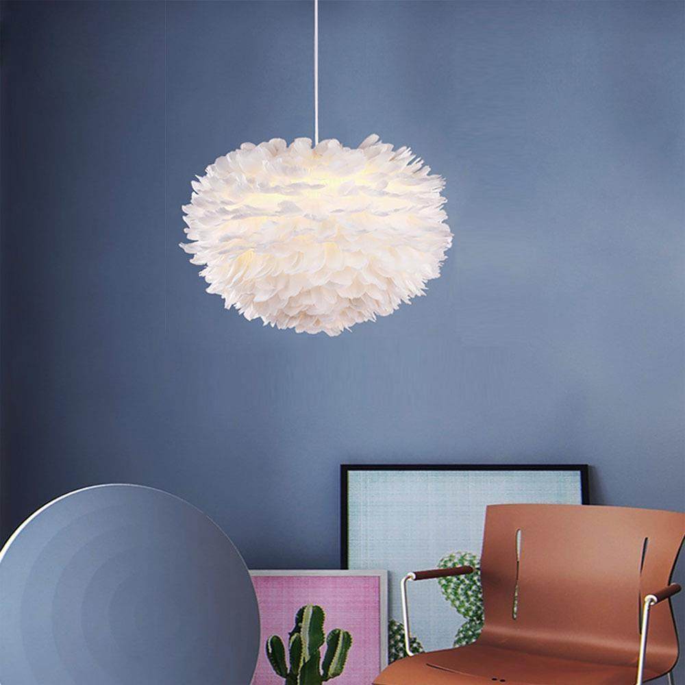 现代简约可收缩羽毛吊灯温馨云朵羽毛灯创意个性客厅卧室吊灯具,家装灯饰光源,智能吊灯,淘宝优惠券,粉丝福利购,淘宝优惠卷