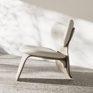 意式时尚单人沙发椅客厅阳台简约孤形靠背椅设计师创意个性休闲椅