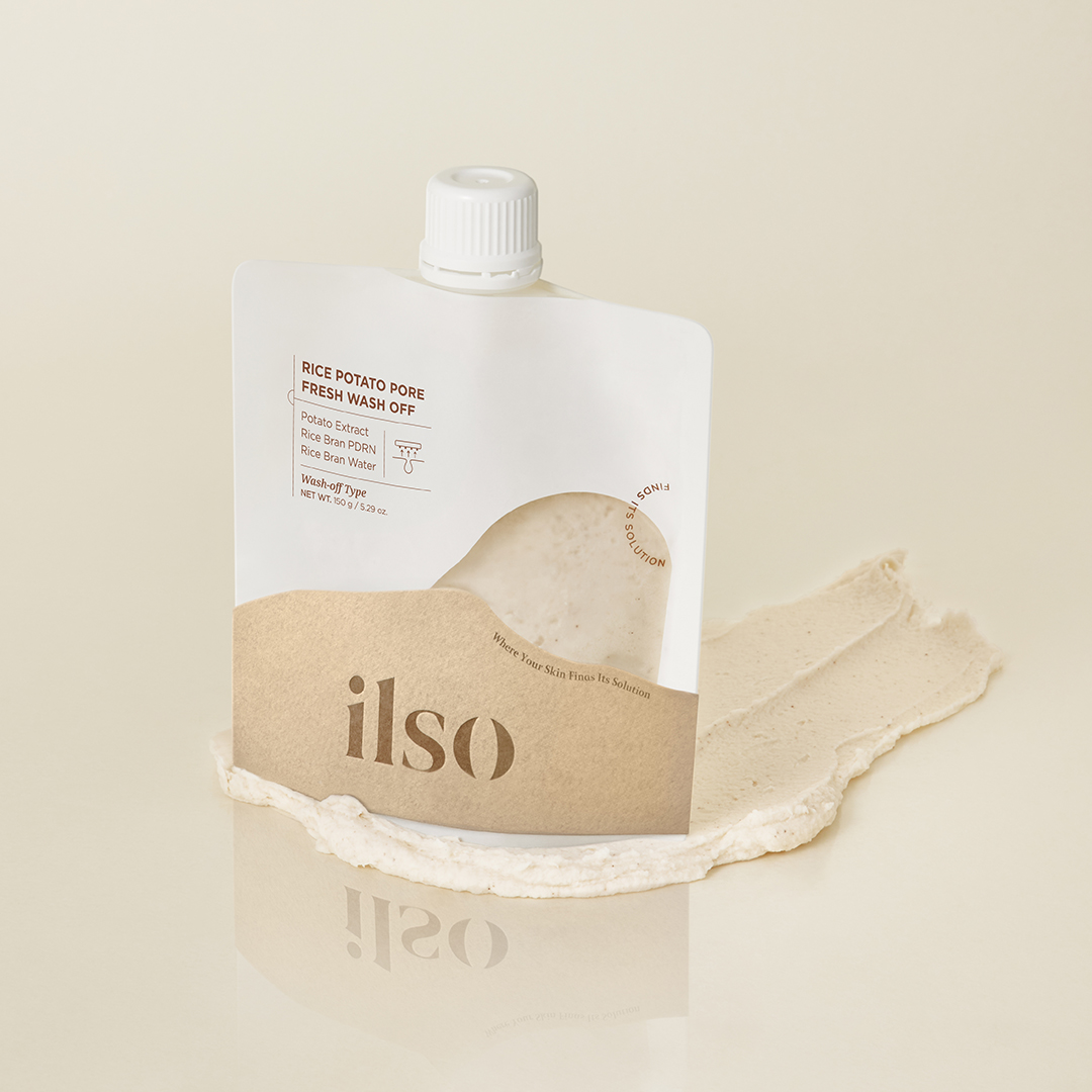 ilso土豆泥涂抹面膜亮白润泽吸附皮脂角质米糠PDRN细腻净透光滑