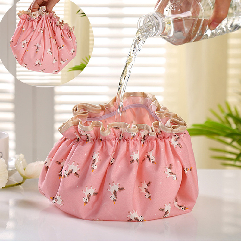 浴帽女家用双层加厚防o水洗澡淋浴沐浴帽发帽头套帽厨房防油烟帽