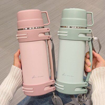 大容量保温杯男女士户外车载保温水壶学生宿舍杯子家用大号热水瓶