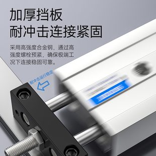 型B20气动 STM50双杆气缸亚德客S1610X滑台 150X125X 2575